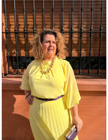 VESTIDO VERONICA AMARILLO