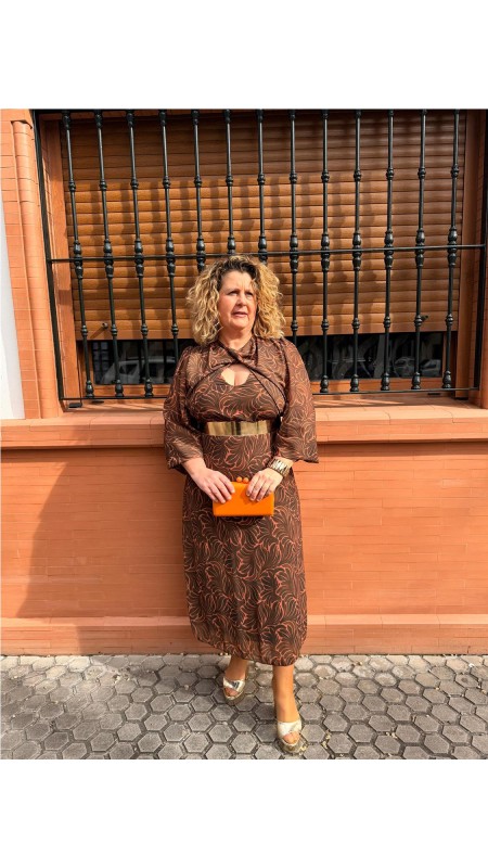 VESTIDO ANTONELA MARRON 2