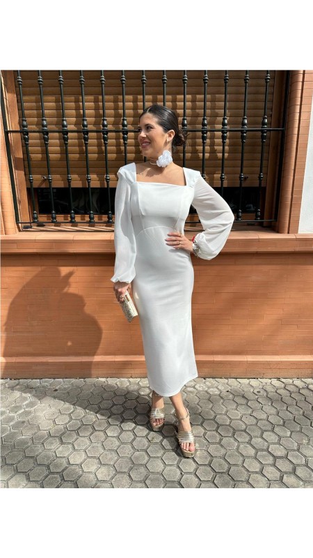 VESTIDO LORETO BLANCO