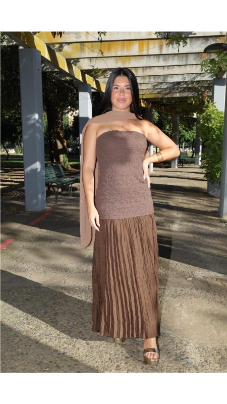 VESTIDO ZARAGOZA MARRON 2