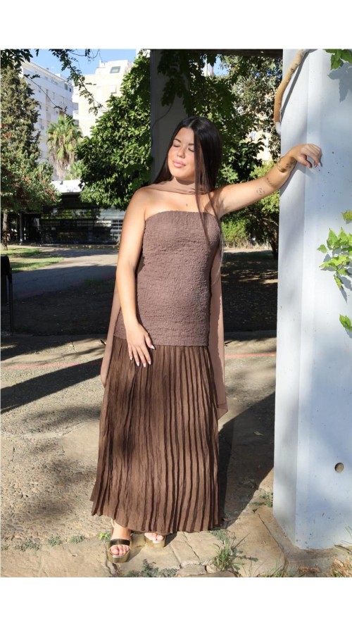 VESTIDO ZARAGOZA MARRON