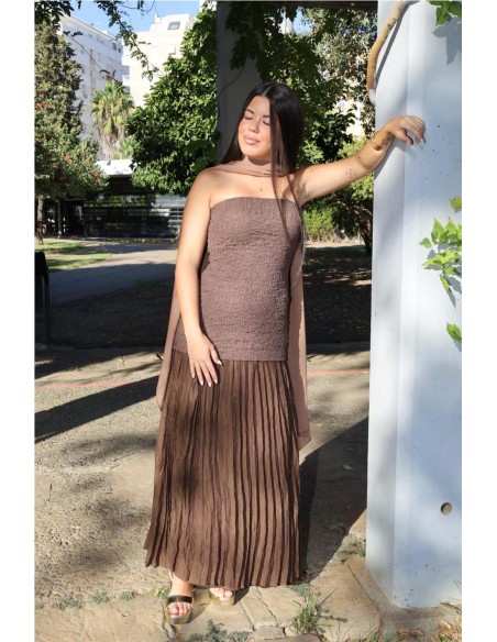 VESTIDO ZARAGOZA MARRON