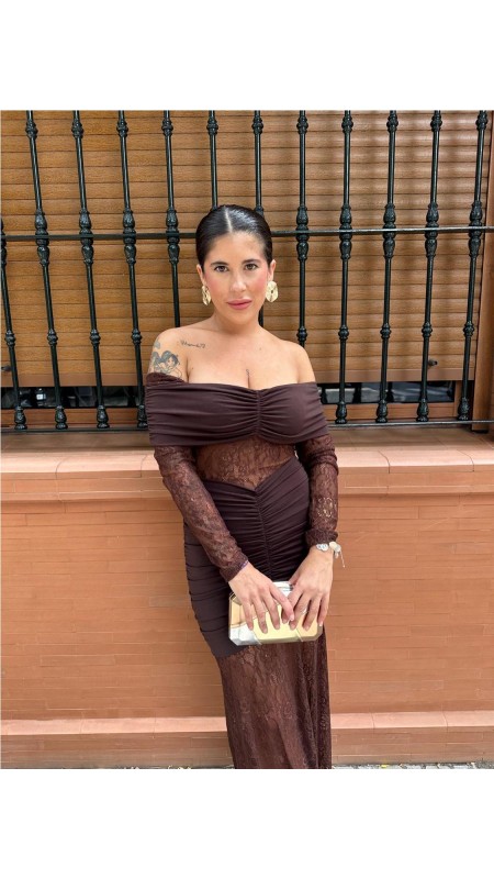 VESTIDO TAMARA MARRON 2