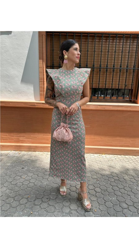 VESTIDO DIANA ESTAMPADO VERDE 2