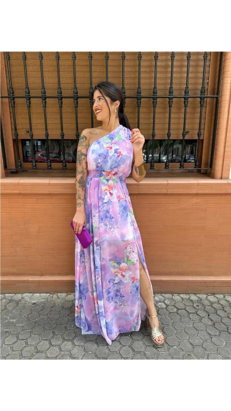 VESTIDO DOLORES MALVA