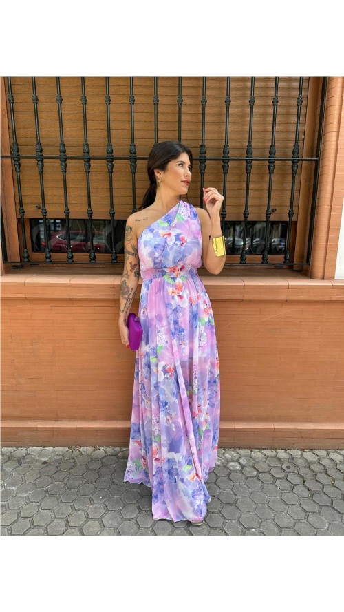 VESTIDO DOLORES MALVA