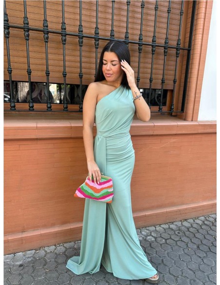 VESTIDO BERTA VERDE JABONOSO