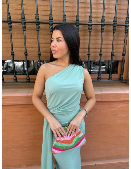 VESTIDO BERTA VERDE JABONOSO