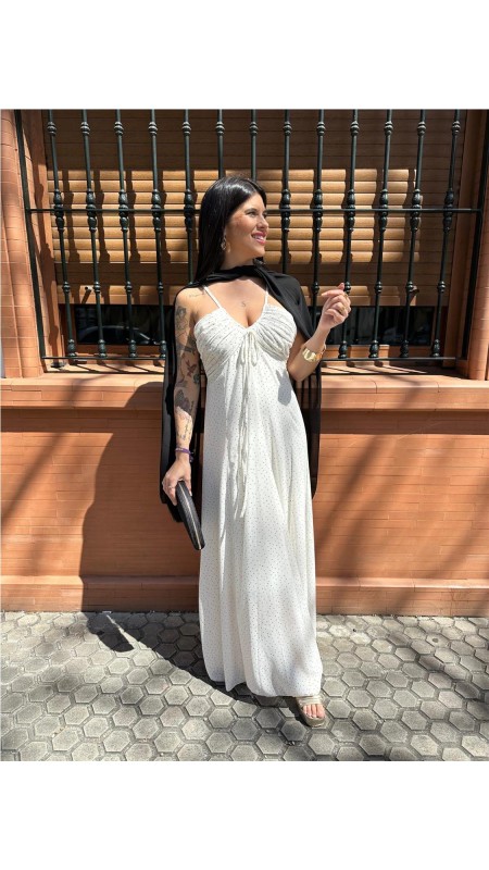 VESTIDO TOPITOS BEIG