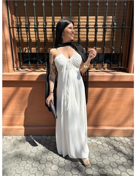 VESTIDO TOPITOS BEIG