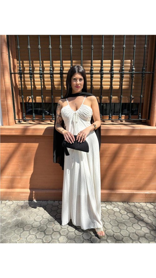 VESTIDO TOPITOS BEIG