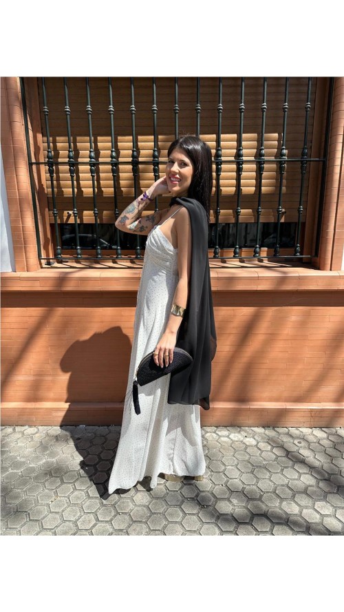 VESTIDO TOPITOS BEIG