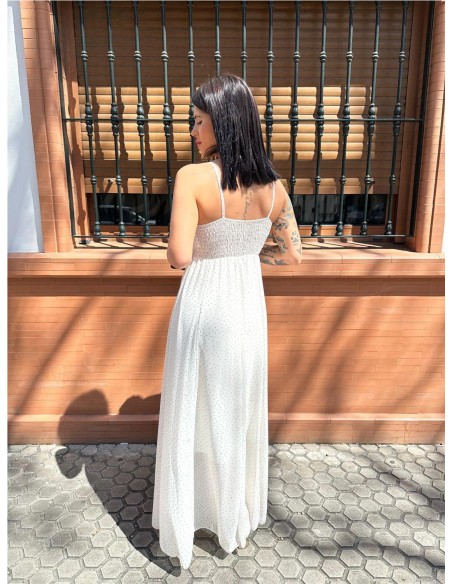 VESTIDO TOPITOS BEIG