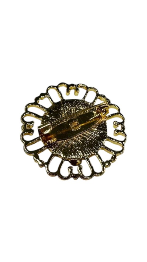 BROCHE MONEDA ORO