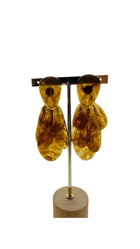 PENDIENTE 4033 MARRON