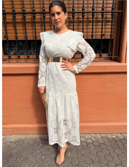 VESTIDO AZAHARA BLANCO