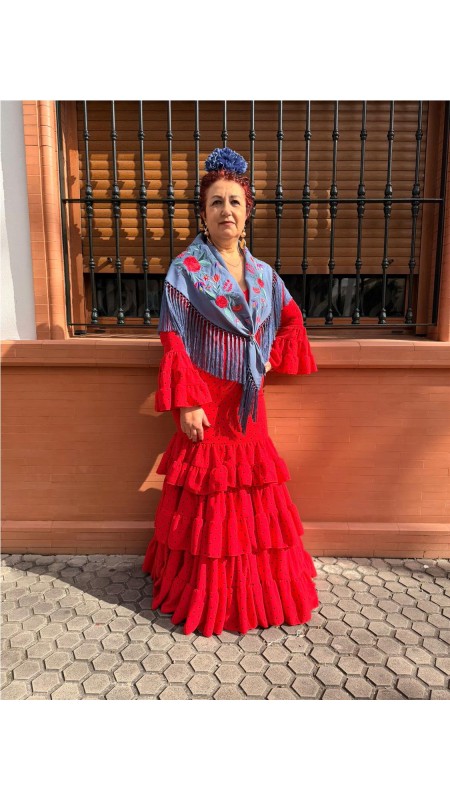 VESTIDO HUELVA ROJO
