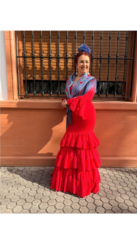 VESTIDO HUELVA ROJO 2