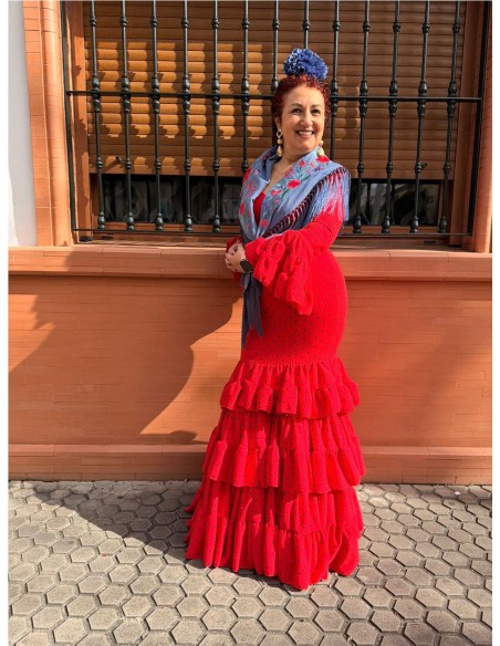 VESTIDO HUELVA ROJO