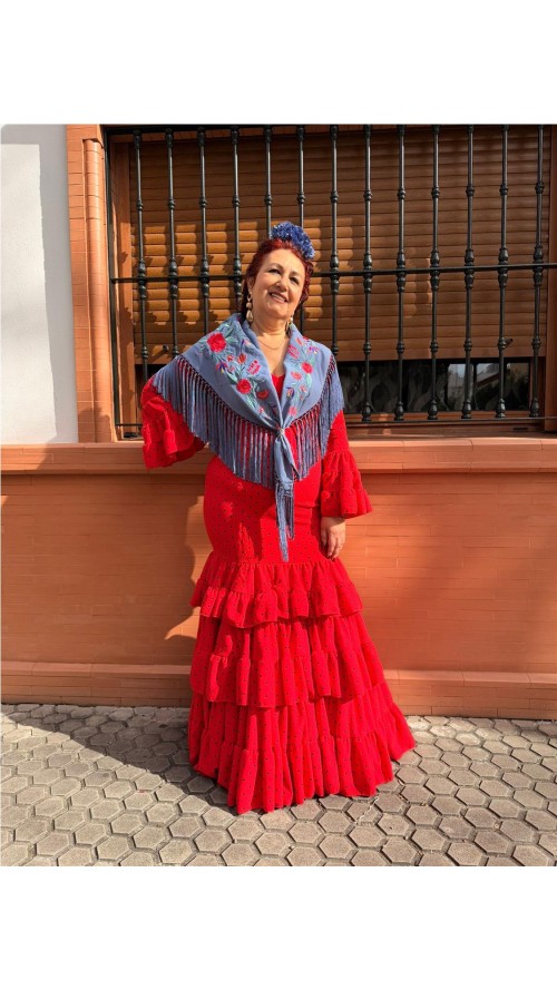 VESTIDO HUELVA ROJO