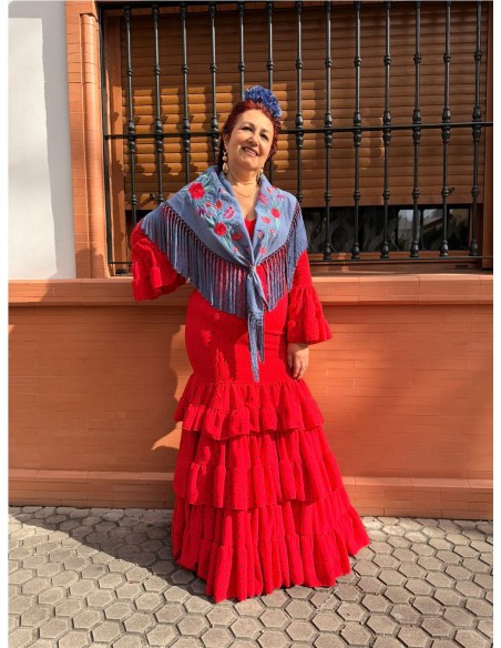 VESTIDO HUELVA ROJO