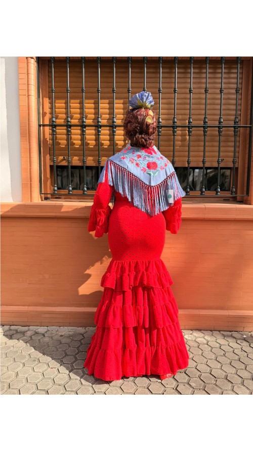 VESTIDO HUELVA ROJO