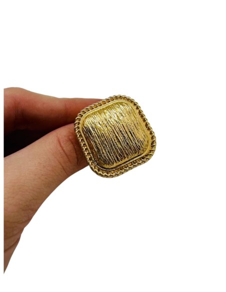 ANILLO CUADRADO ORO