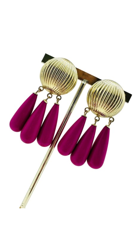 PENDIENTE 001 FUSCIA