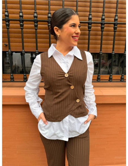 CONJUNTO DIPLOMATICO MARRON