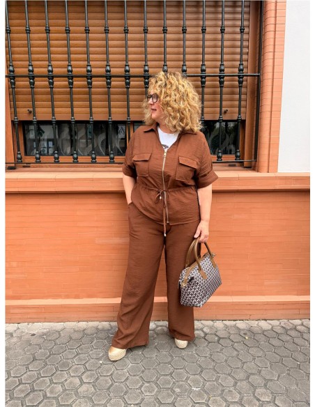 CONJUNTO MIRANDA MARRON