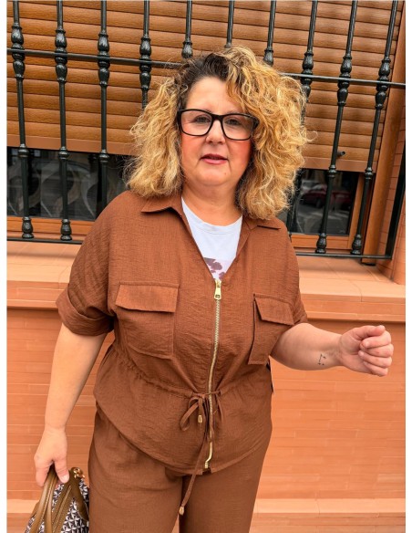 CONJUNTO MIRANDA MARRON