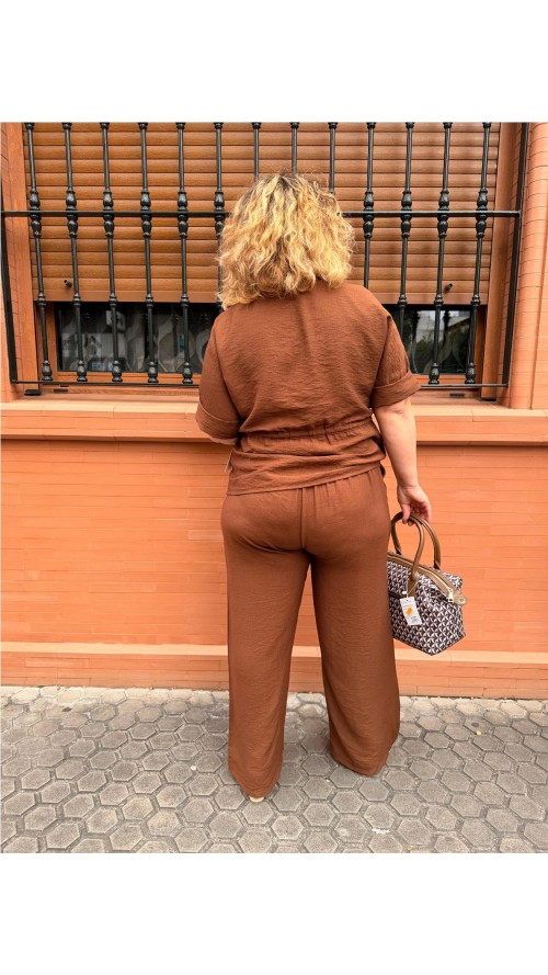 CONJUNTO MIRANDA MARRON