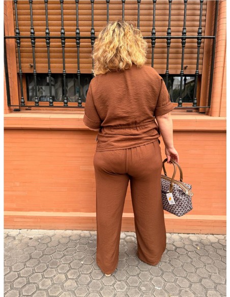 CONJUNTO MIRANDA MARRON