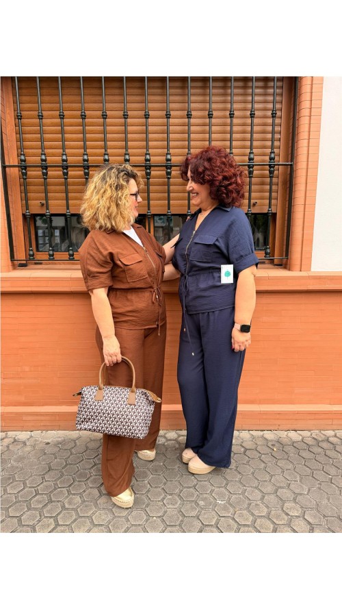 CONJUNTO MIRANDA MARRON