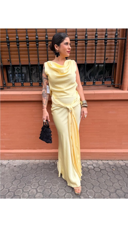 VESTIDO PRINCES AMARILLO