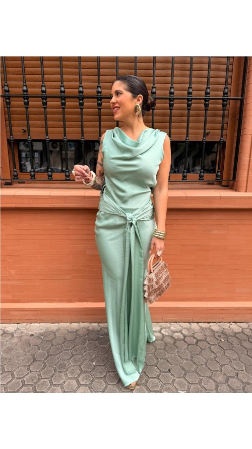 VESTIDO PRINCES VERDE JABONOSO