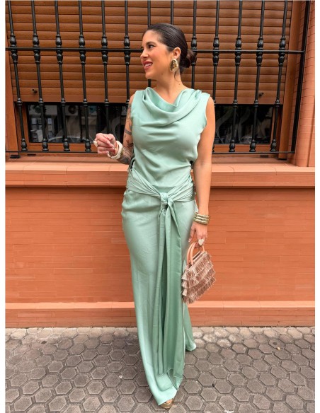 VESTIDO PRINCES VERDE JABONOSO