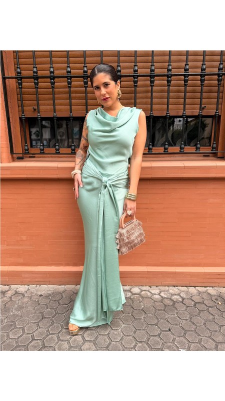 VESTIDO PRINCES VERDE JABONOSO 2