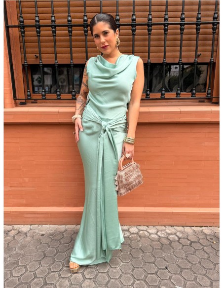 VESTIDO PRINCES VERDE JABONOSO