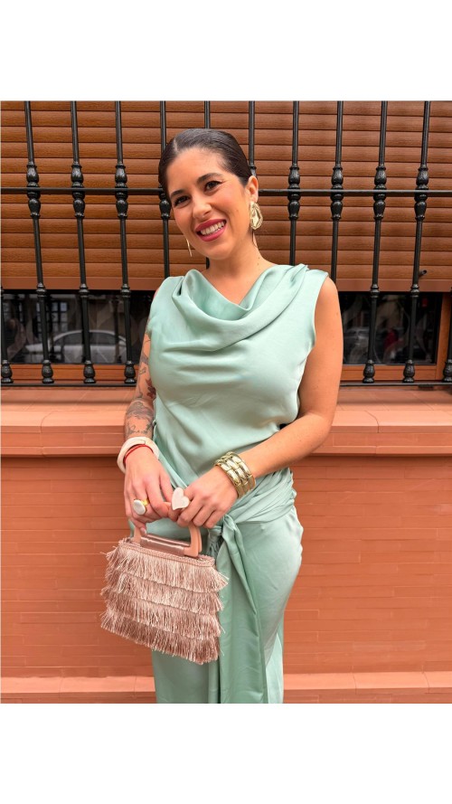 VESTIDO PRINCES VERDE JABONOSO