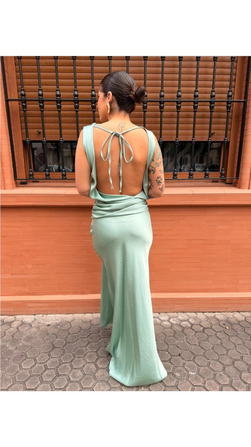 VESTIDO PRINCES VERDE JABONOSO