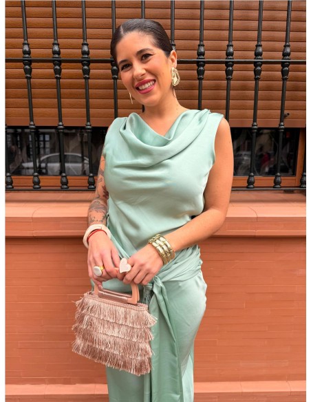 VESTIDO PRINCES VERDE JABONOSO