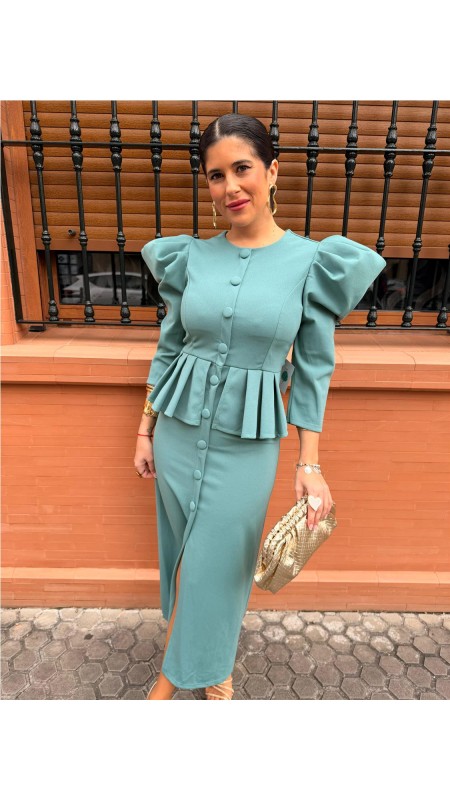 VESTIDO JAZMIN VERDE JABONOSO 2