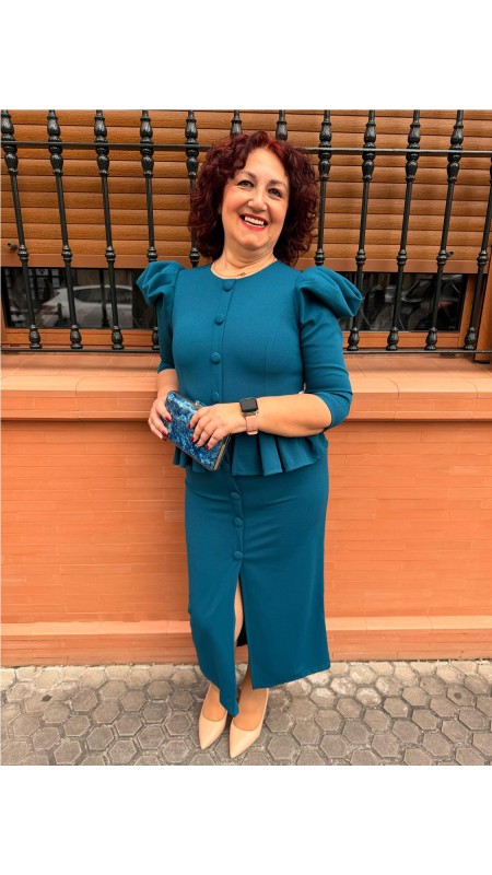 VESTIDO JAZMIN PETROLEONEGRO