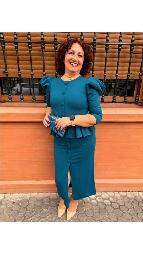 VESTIDO JAZMIN PETROLEONEGRO