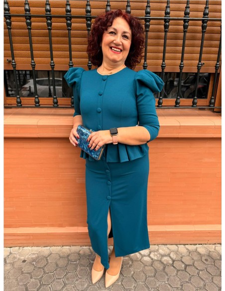 VESTIDO JAZMIN PETROLEONEGRO