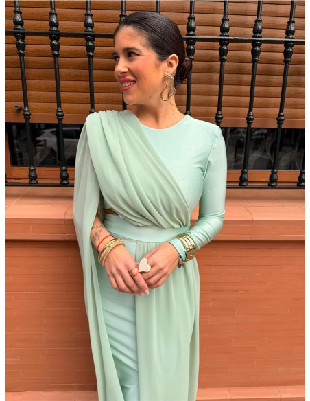 VESTIDO ESTHER VERDE CLARO