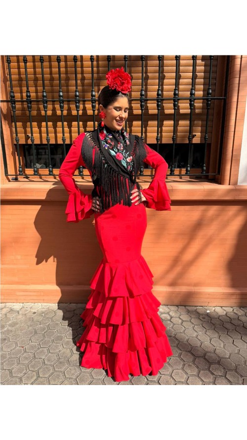VESTIDO MERIDA ROJO