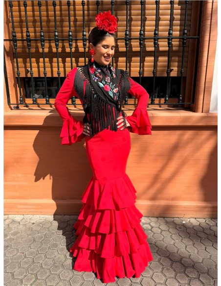 VESTIDO MERIDA ROJO
