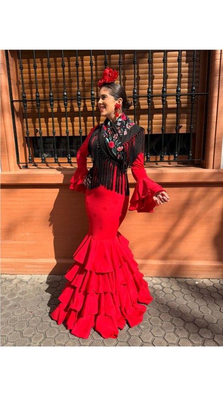 VESTIDO MERIDA ROJO 2